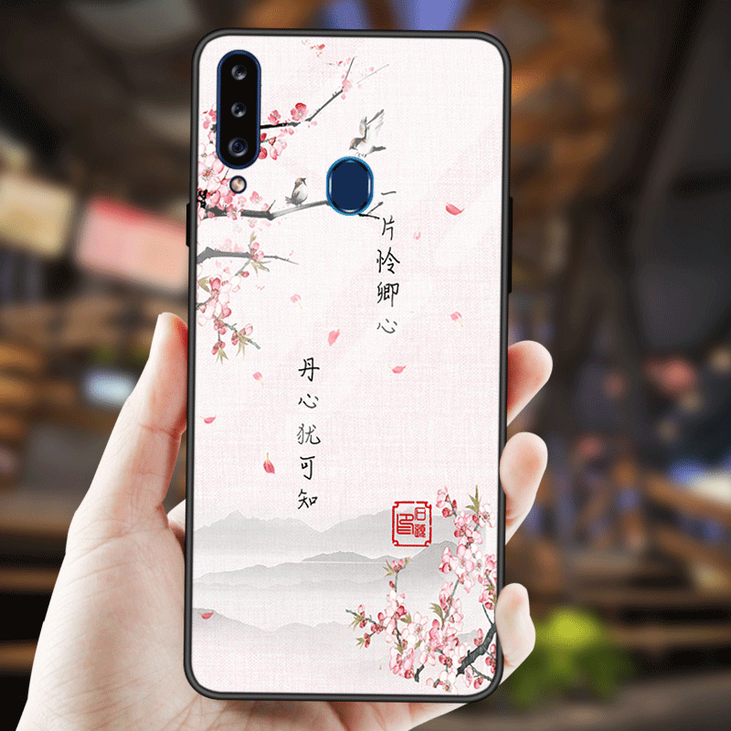 Etui Samsung Galaxy A20s Dostosowane Szkło Hartowane Gwiazda, Pokrowce Samsung Galaxy A20s All Inclusive Proste Anti-fall