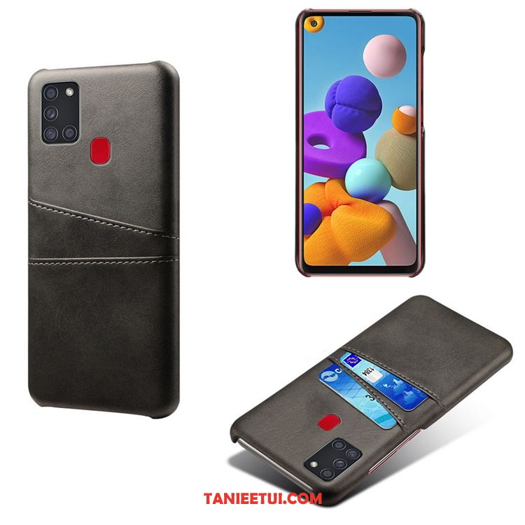 Etui Samsung Galaxy A21s Anti-fall Osobowość Torby, Obudowa Samsung Galaxy A21s Żółty Skóra Gwiazda