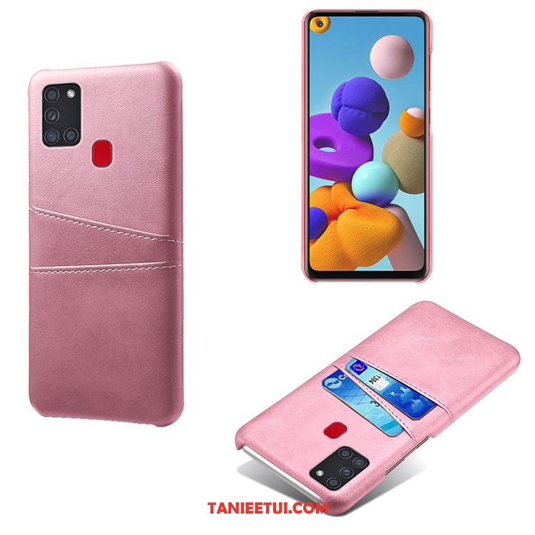 Etui Samsung Galaxy A21s Anti-fall Osobowość Torby, Obudowa Samsung Galaxy A21s Żółty Skóra Gwiazda