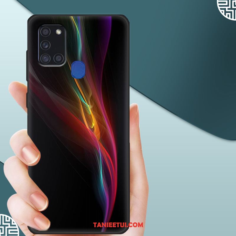 Etui Samsung Galaxy A21s Miękki Telefon Komórkowy Kreskówka, Pokrowce Samsung Galaxy A21s Silikonowe Dostosowane Czarny