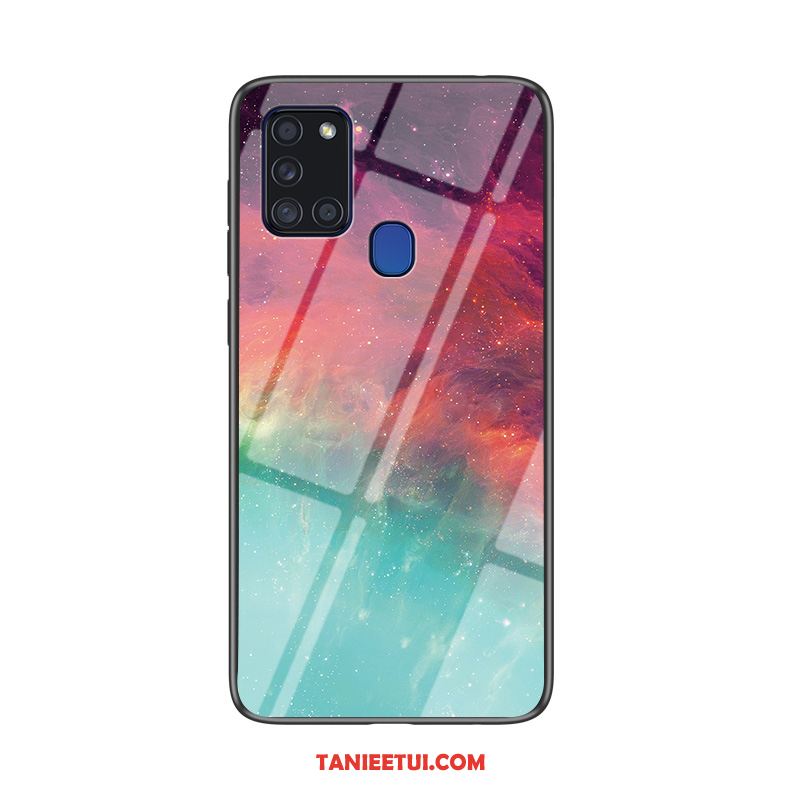 Etui Samsung Galaxy A21s Tendencja Ciemno Niebieski Gwiazda, Futerał Samsung Galaxy A21s Gradient Telefon Komórkowy Czerwony Netto