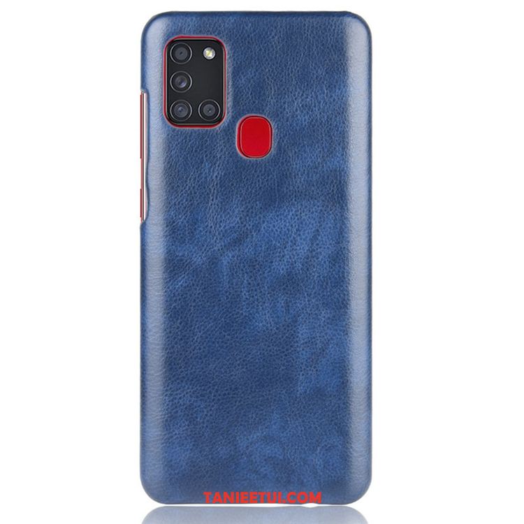 Etui Samsung Galaxy A21s Vintage Skórzany Futerał Skóra, Obudowa Samsung Galaxy A21s Anti-fall Nubuku Torby Braun