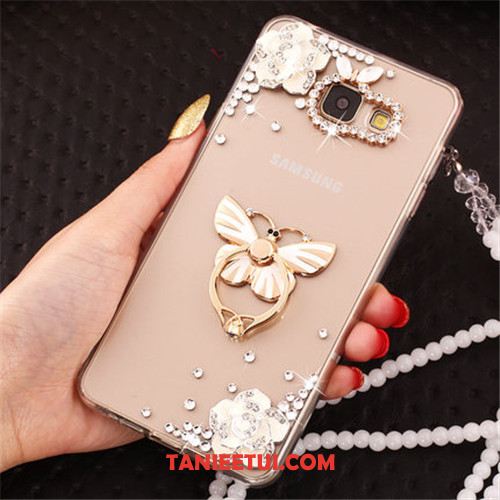 Etui Samsung Galaxy A3 2016 Ochraniacz Anti-fall Gwiazda, Obudowa Samsung Galaxy A3 2016 Rhinestone Różowe Złoto Telefon Komórkowy