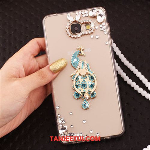 Etui Samsung Galaxy A3 2016 Ochraniacz Anti-fall Gwiazda, Obudowa Samsung Galaxy A3 2016 Rhinestone Różowe Złoto Telefon Komórkowy