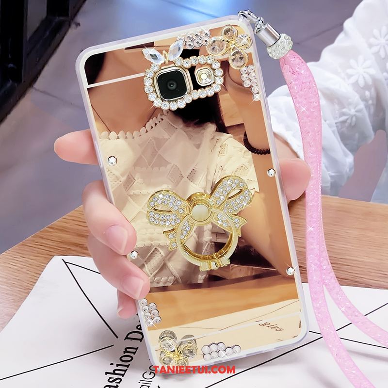 Etui Samsung Galaxy A3 2017 Rhinestone Miękki Gwiazda, Obudowa Samsung Galaxy A3 2017 Wiszące Ozdoby Telefon Komórkowy Motyl