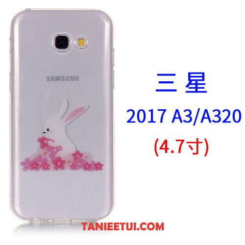 Etui Samsung Galaxy A3 2017 Różowe Kreskówka Telefon Komórkowy, Futerał Samsung Galaxy A3 2017 Anti-fall All Inclusive Silikonowe