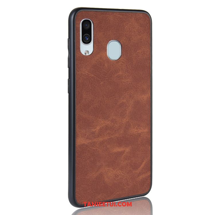 Etui Samsung Galaxy A40 Tendencja Telefon Komórkowy Vintage, Pokrowce Samsung Galaxy A40 Skóra All Inclusive Ochraniacz Braun