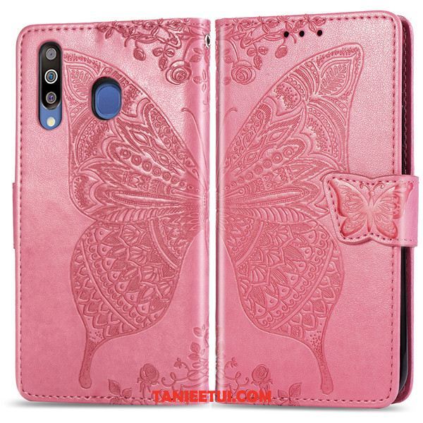 Etui Samsung Galaxy A40s Gwiazda Wspornik Telefon Komórkowy, Futerał Samsung Galaxy A40s Skórzany Karta Purpurowy