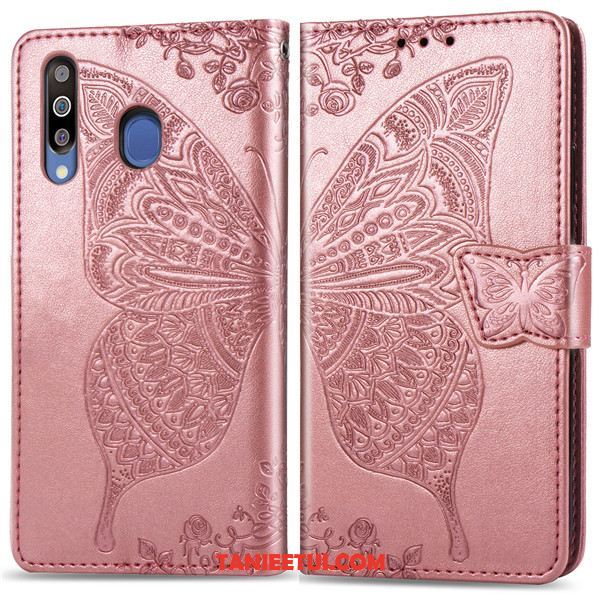 Etui Samsung Galaxy A40s Gwiazda Wspornik Telefon Komórkowy, Futerał Samsung Galaxy A40s Skórzany Karta Purpurowy