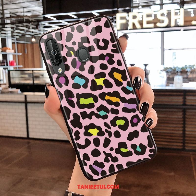 Etui Samsung Galaxy A40s Tendencja Czerwony Netto Gwiazda, Obudowa Samsung Galaxy A40s Lampart All Inclusive Wiszące Ozdoby