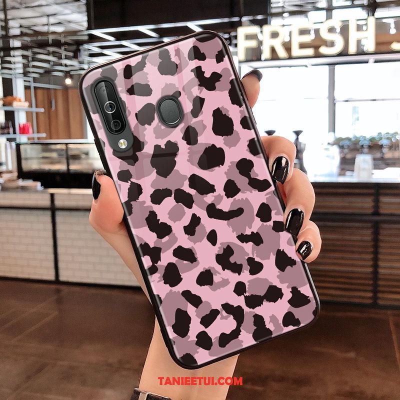 Etui Samsung Galaxy A40s Tendencja Czerwony Netto Gwiazda, Obudowa Samsung Galaxy A40s Lampart All Inclusive Wiszące Ozdoby