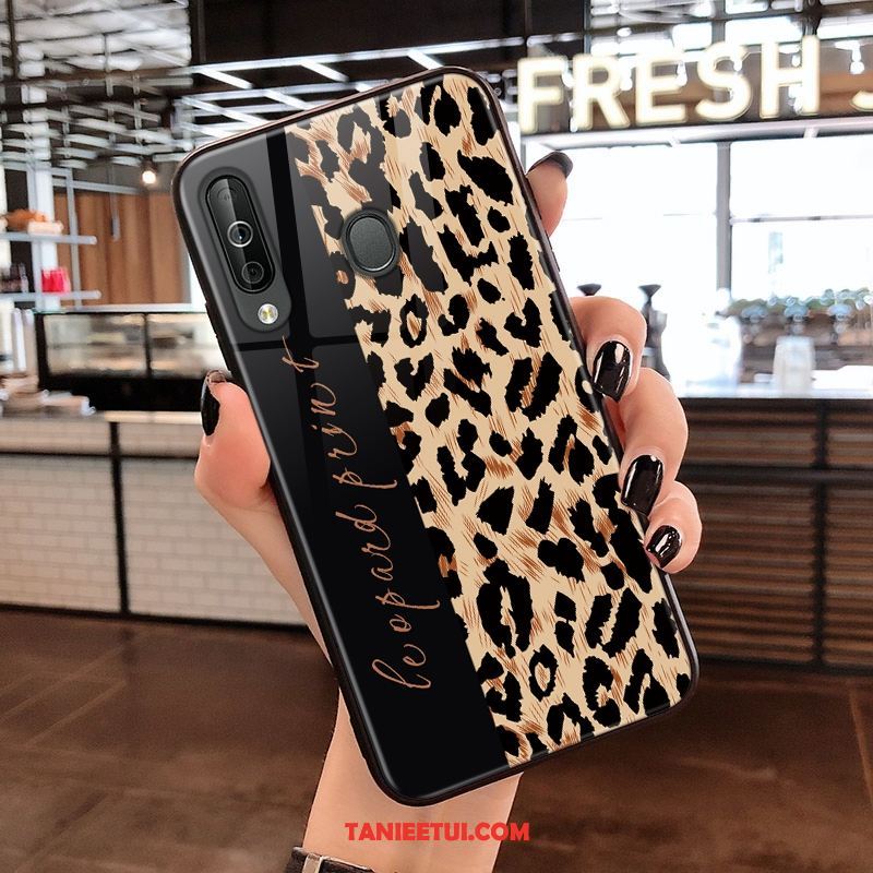 Etui Samsung Galaxy A40s Tendencja Czerwony Netto Gwiazda, Obudowa Samsung Galaxy A40s Lampart All Inclusive Wiszące Ozdoby