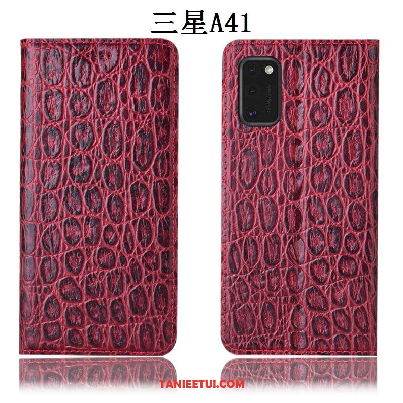 Etui Samsung Galaxy A41 Telefon Komórkowy Ochraniacz Skórzany Futerał, Pokrowce Samsung Galaxy A41 All Inclusive Gwiazda Anti-fall Braun