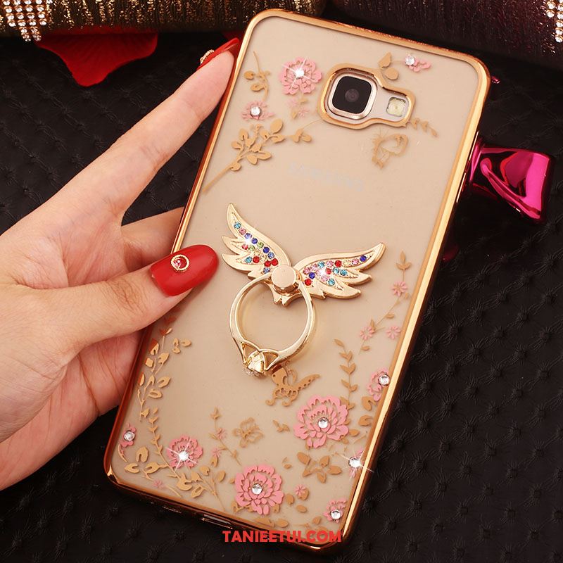 Etui Samsung Galaxy A5 2016 Miękki Proszek Ring, Futerał Samsung Galaxy A5 2016 Różowe Złoto Gwiazda Serce