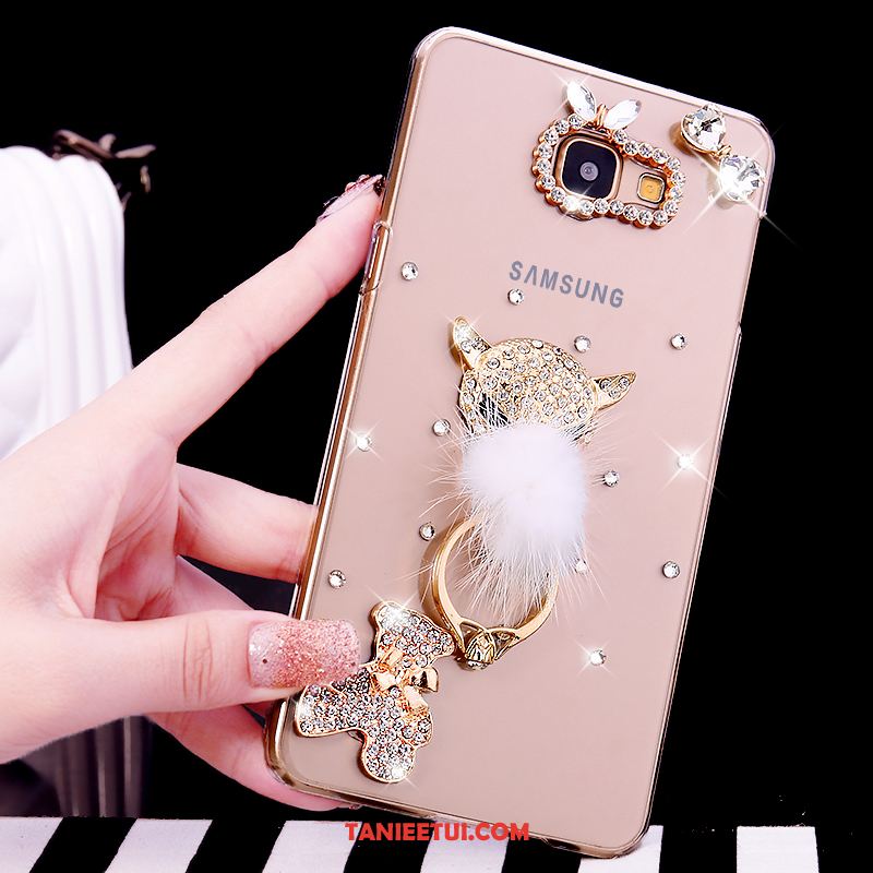 Etui Samsung Galaxy A5 2016 Rhinestone Przezroczysty Ring, Obudowa Samsung Galaxy A5 2016 Ochraniacz Gwiazda Telefon Komórkowy Champagner Farbe