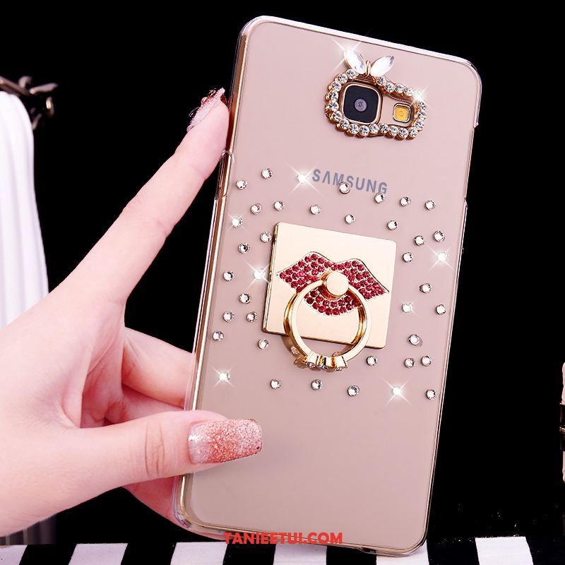 Etui Samsung Galaxy A5 2016 Rhinestone Przezroczysty Ring, Obudowa Samsung Galaxy A5 2016 Ochraniacz Gwiazda Telefon Komórkowy Champagner Farbe