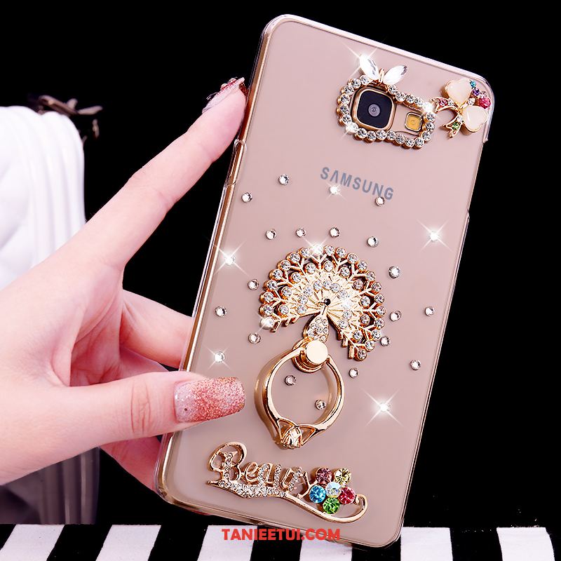 Etui Samsung Galaxy A5 2016 Rhinestone Przezroczysty Ring, Obudowa Samsung Galaxy A5 2016 Ochraniacz Gwiazda Telefon Komórkowy Champagner Farbe