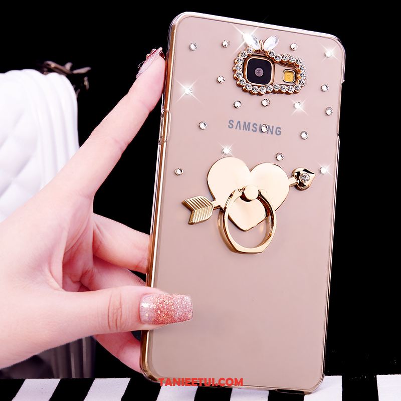 Etui Samsung Galaxy A5 2016 Rhinestone Przezroczysty Ring, Obudowa Samsung Galaxy A5 2016 Ochraniacz Gwiazda Telefon Komórkowy Champagner Farbe