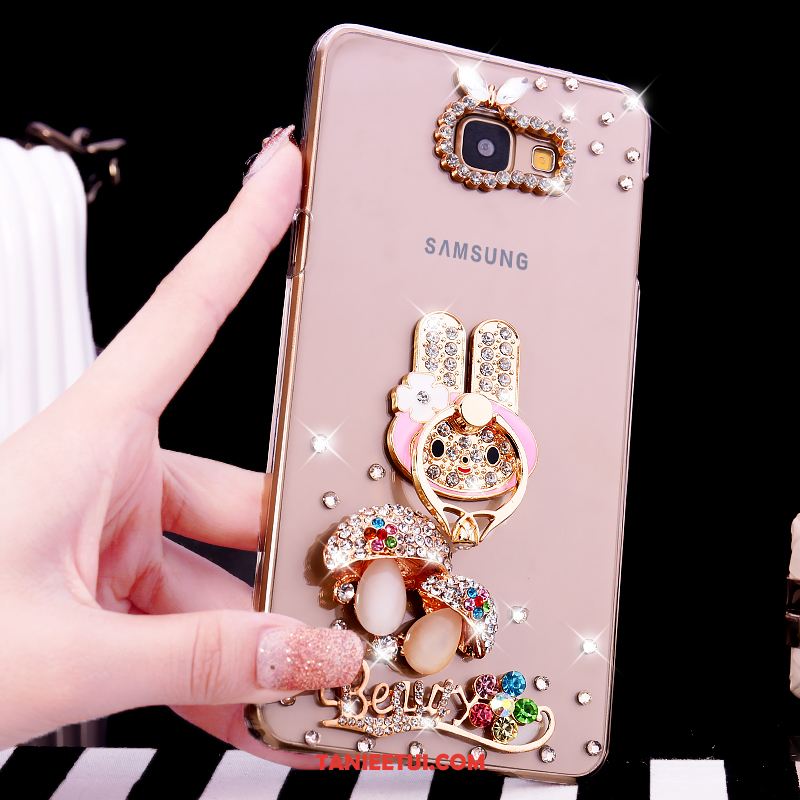 Etui Samsung Galaxy A5 2016 Rhinestone Przezroczysty Ring, Obudowa Samsung Galaxy A5 2016 Ochraniacz Gwiazda Telefon Komórkowy Champagner Farbe