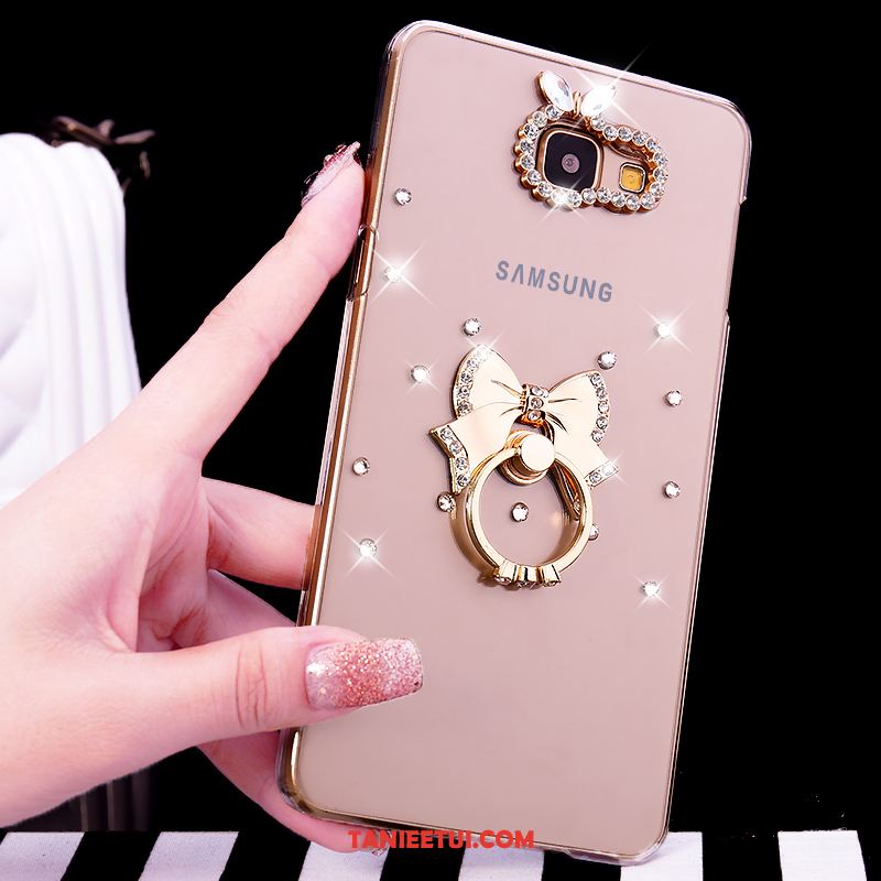 Etui Samsung Galaxy A5 2016 Rhinestone Przezroczysty Ring, Obudowa Samsung Galaxy A5 2016 Ochraniacz Gwiazda Telefon Komórkowy Champagner Farbe