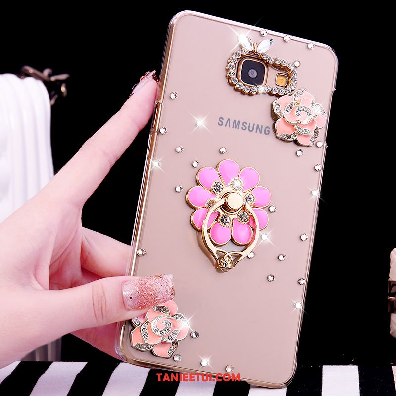 Etui Samsung Galaxy A5 2016 Rhinestone Przezroczysty Ring, Obudowa Samsung Galaxy A5 2016 Ochraniacz Gwiazda Telefon Komórkowy Champagner Farbe