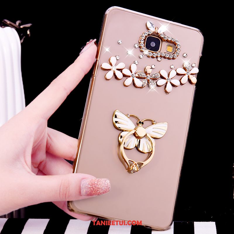 Etui Samsung Galaxy A5 2016 Rhinestone Przezroczysty Ring, Obudowa Samsung Galaxy A5 2016 Ochraniacz Gwiazda Telefon Komórkowy Champagner Farbe