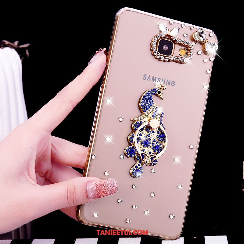 Etui Samsung Galaxy A5 2016 Rhinestone Przezroczysty Ring, Obudowa Samsung Galaxy A5 2016 Ochraniacz Gwiazda Telefon Komórkowy Champagner Farbe