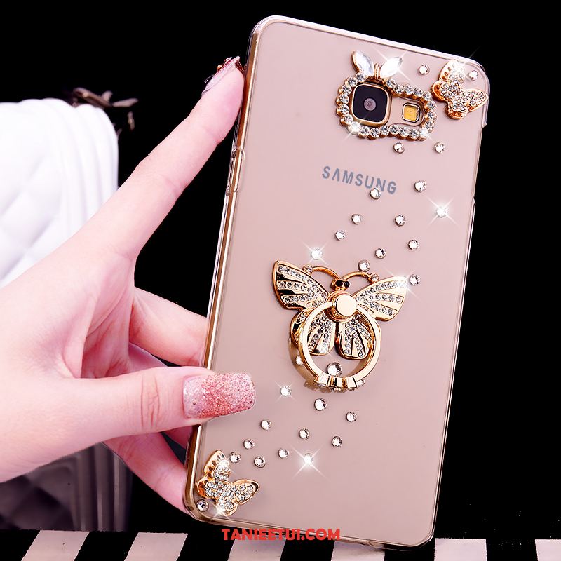 Etui Samsung Galaxy A5 2016 Rhinestone Przezroczysty Ring, Obudowa Samsung Galaxy A5 2016 Ochraniacz Gwiazda Telefon Komórkowy Champagner Farbe