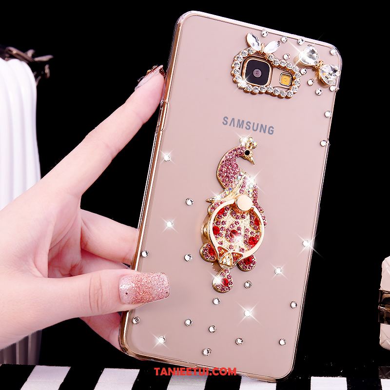 Etui Samsung Galaxy A5 2016 Rhinestone Przezroczysty Ring, Obudowa Samsung Galaxy A5 2016 Ochraniacz Gwiazda Telefon Komórkowy Champagner Farbe