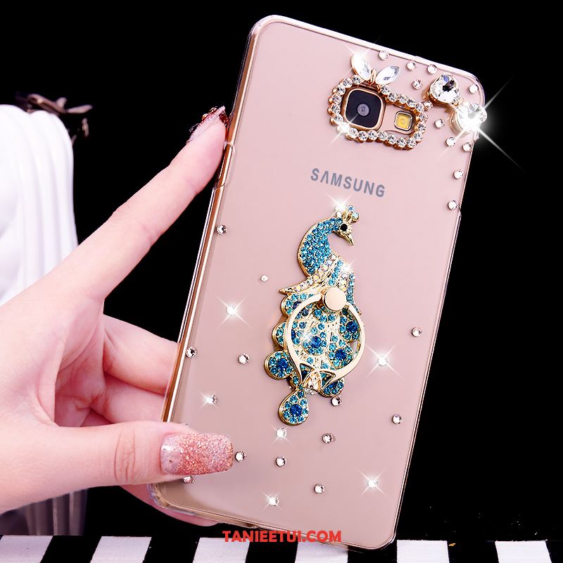 Etui Samsung Galaxy A5 2016 Rhinestone Przezroczysty Ring, Obudowa Samsung Galaxy A5 2016 Ochraniacz Gwiazda Telefon Komórkowy Champagner Farbe