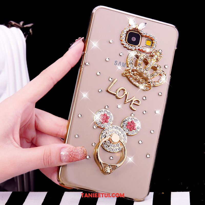 Etui Samsung Galaxy A5 2016 Rhinestone Przezroczysty Ring, Obudowa Samsung Galaxy A5 2016 Ochraniacz Gwiazda Telefon Komórkowy Champagner Farbe