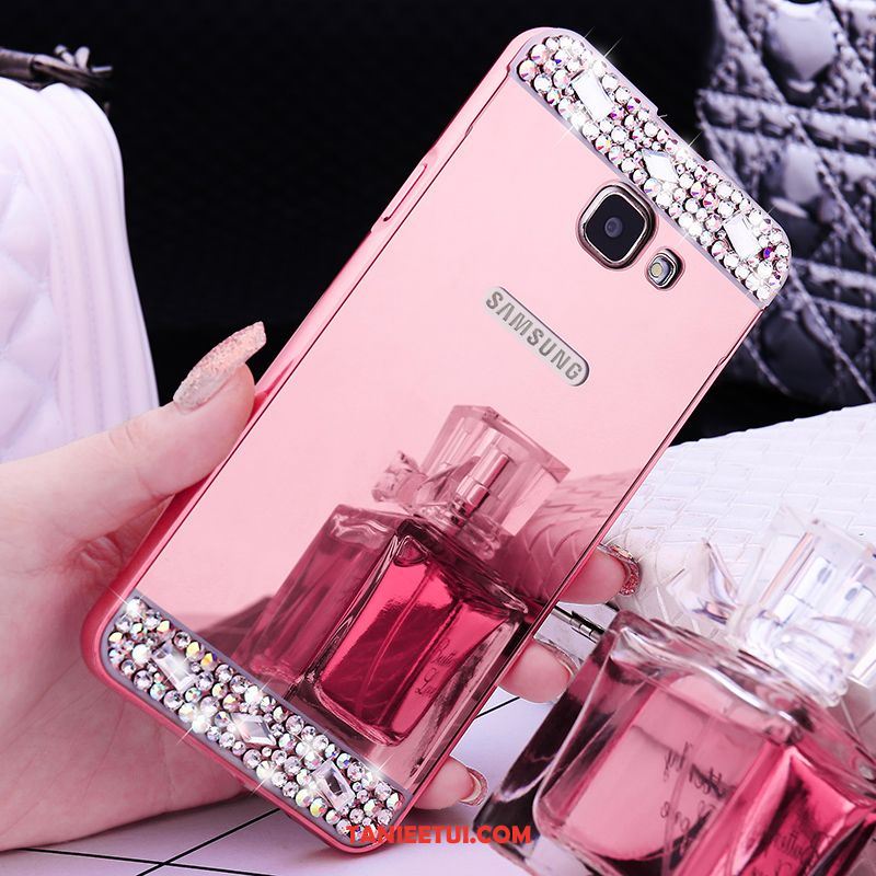 Etui Samsung Galaxy A5 2016 Złoto Ochraniacz Rhinestone, Obudowa Samsung Galaxy A5 2016 Gwiazda Metal Telefon Komórkowy