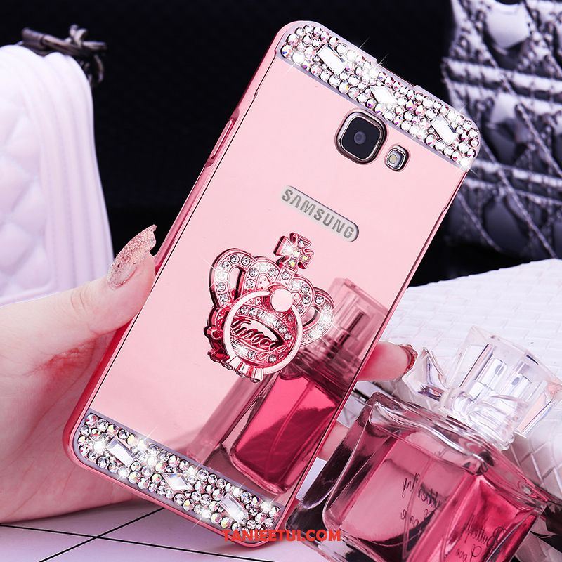 Etui Samsung Galaxy A5 2016 Złoto Ochraniacz Rhinestone, Obudowa Samsung Galaxy A5 2016 Gwiazda Metal Telefon Komórkowy