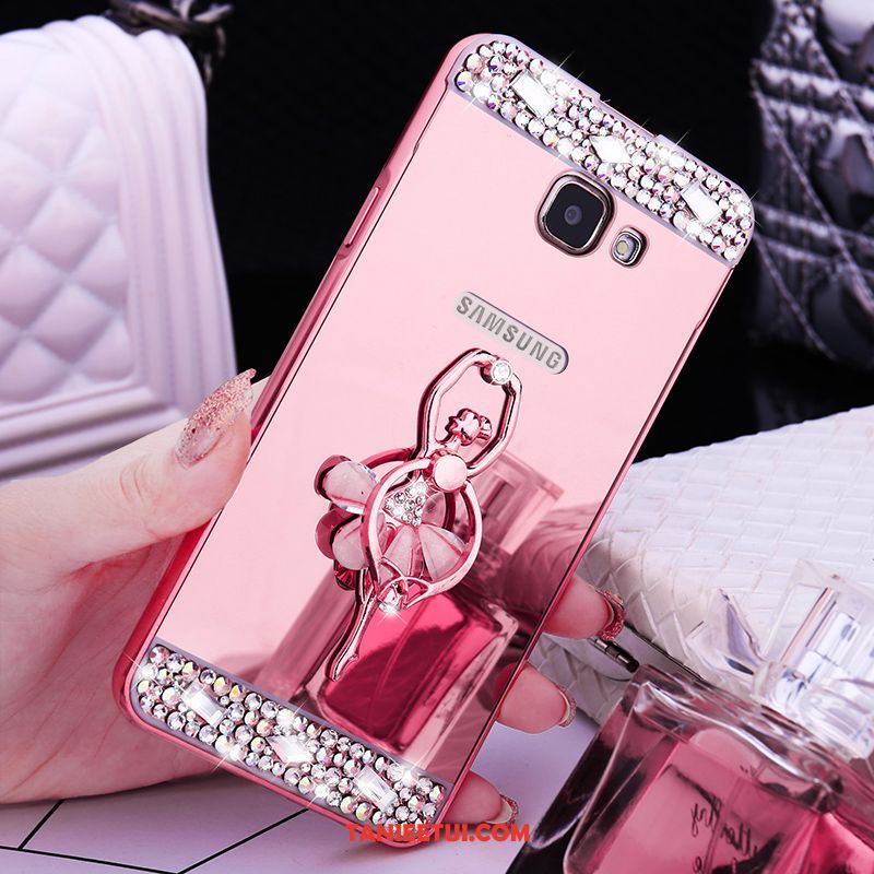 Etui Samsung Galaxy A5 2016 Złoto Ochraniacz Rhinestone, Obudowa Samsung Galaxy A5 2016 Gwiazda Metal Telefon Komórkowy