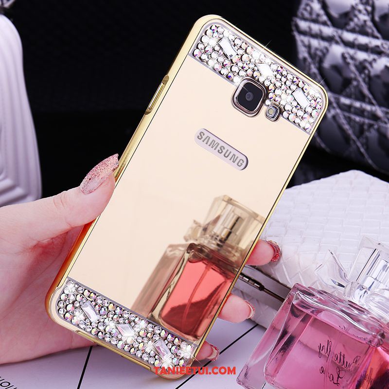 Etui Samsung Galaxy A5 2016 Złoto Ochraniacz Rhinestone, Obudowa Samsung Galaxy A5 2016 Gwiazda Metal Telefon Komórkowy