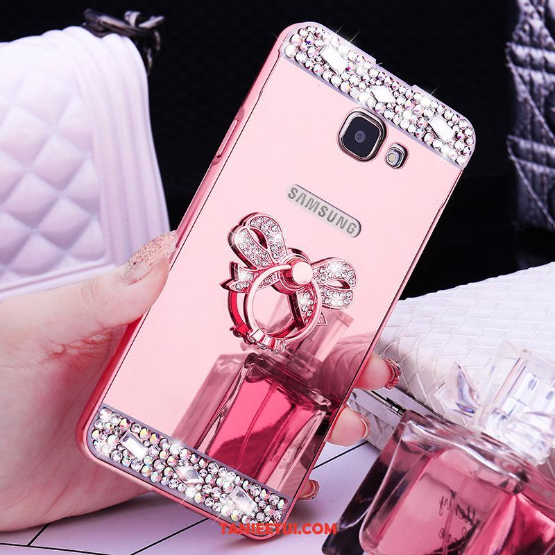 Etui Samsung Galaxy A5 2016 Złoto Ochraniacz Rhinestone, Obudowa Samsung Galaxy A5 2016 Gwiazda Metal Telefon Komórkowy