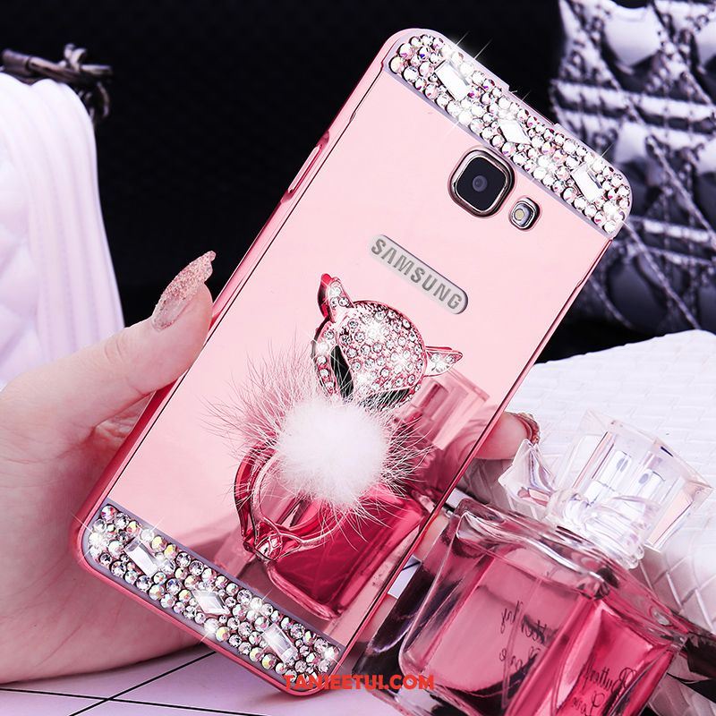 Etui Samsung Galaxy A5 2016 Złoto Ochraniacz Rhinestone, Obudowa Samsung Galaxy A5 2016 Gwiazda Metal Telefon Komórkowy