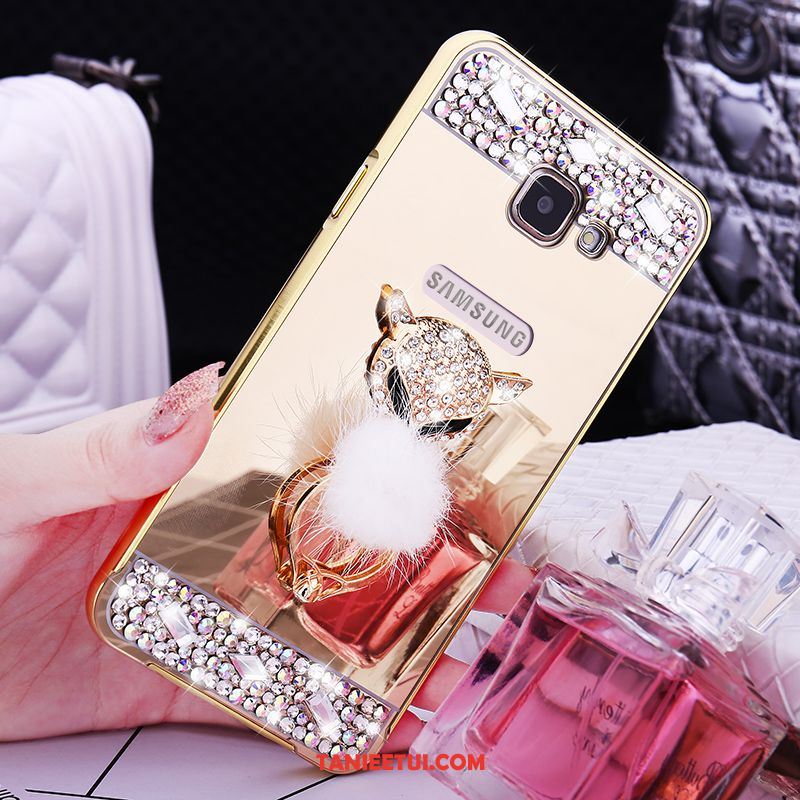 Etui Samsung Galaxy A5 2016 Złoto Ochraniacz Rhinestone, Obudowa Samsung Galaxy A5 2016 Gwiazda Metal Telefon Komórkowy