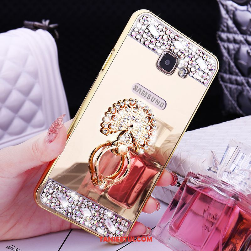 Etui Samsung Galaxy A5 2016 Złoto Ochraniacz Rhinestone, Obudowa Samsung Galaxy A5 2016 Gwiazda Metal Telefon Komórkowy