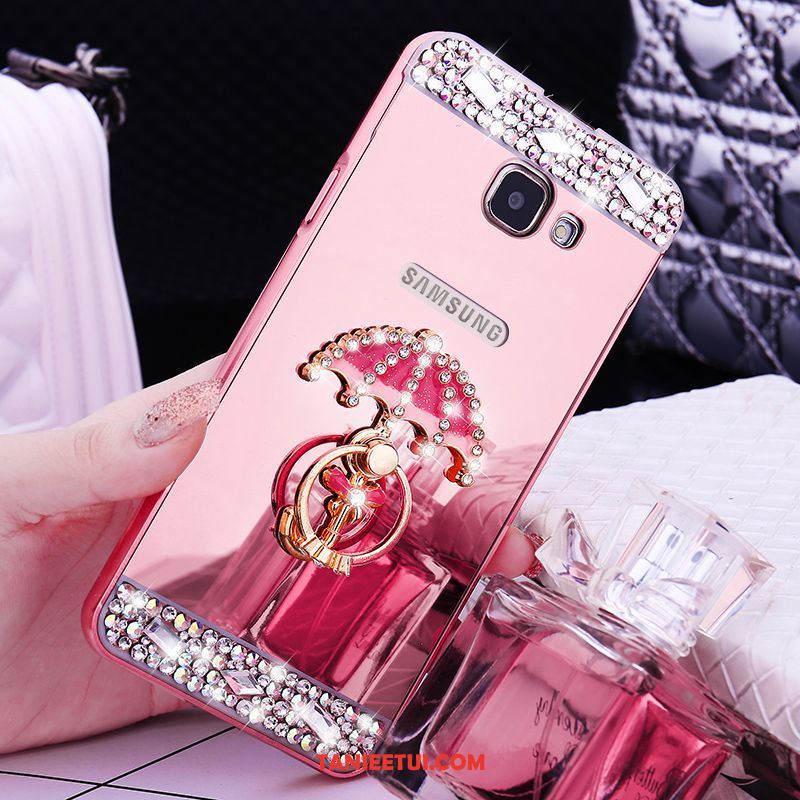 Etui Samsung Galaxy A5 2016 Złoto Ochraniacz Rhinestone, Obudowa Samsung Galaxy A5 2016 Gwiazda Metal Telefon Komórkowy