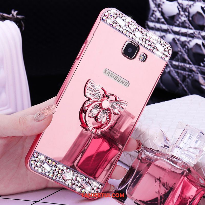 Etui Samsung Galaxy A5 2016 Złoto Ochraniacz Rhinestone, Obudowa Samsung Galaxy A5 2016 Gwiazda Metal Telefon Komórkowy