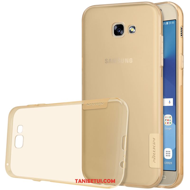 Etui Samsung Galaxy A5 2017 Ochraniacz Przezroczysty Złoto, Futerał Samsung Galaxy A5 2017 Szary Miękki All Inclusive