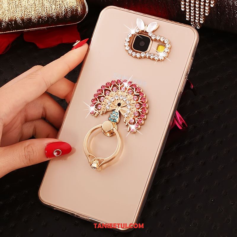 Etui Samsung Galaxy A5 2017 Różowe Złoto Rhinestone Moda, Pokrowce Samsung Galaxy A5 2017 Silikonowe Ring Gwiazda