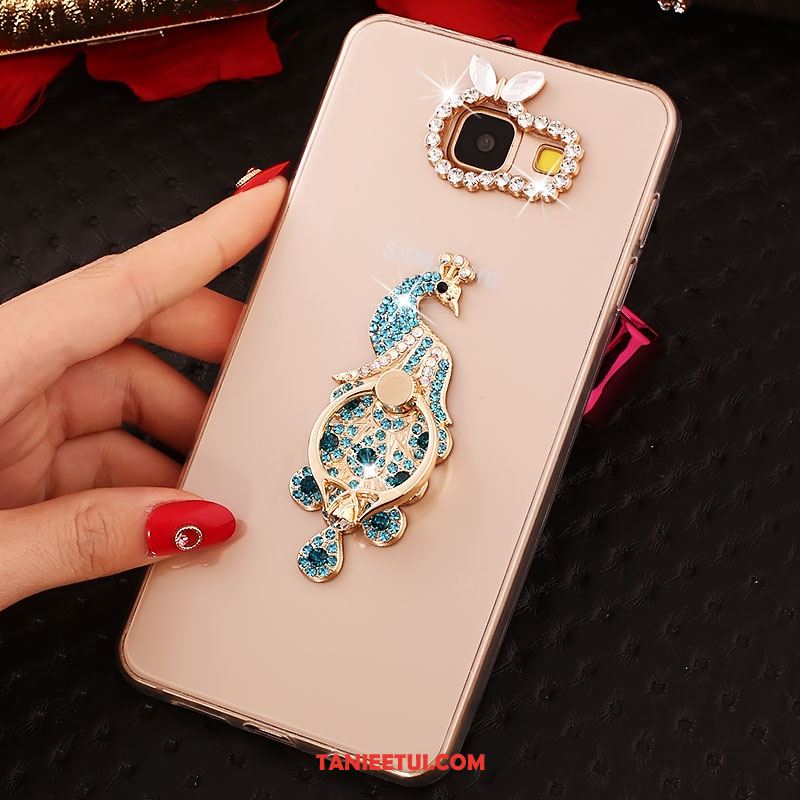 Etui Samsung Galaxy A5 2017 Różowe Złoto Rhinestone Moda, Pokrowce Samsung Galaxy A5 2017 Silikonowe Ring Gwiazda