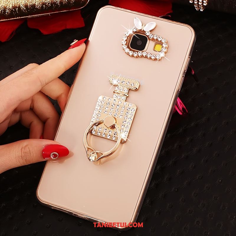 Etui Samsung Galaxy A5 2017 Różowe Złoto Rhinestone Moda, Pokrowce Samsung Galaxy A5 2017 Silikonowe Ring Gwiazda