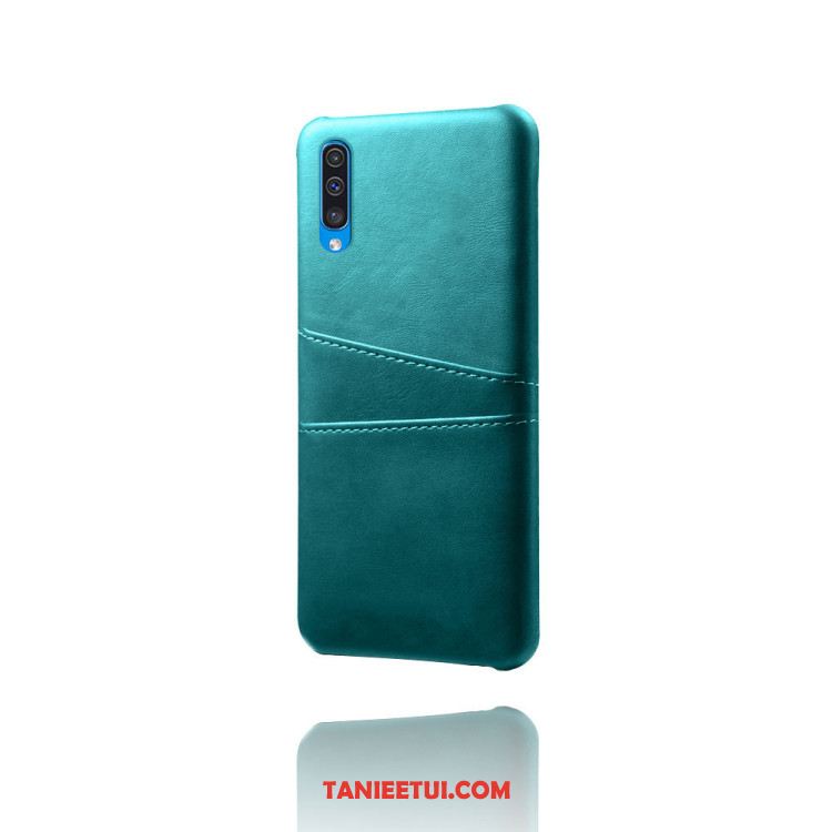 Etui Samsung Galaxy A50 Niebieski Nowy Skórzany, Futerał Samsung Galaxy A50 Karta Mały Gwiazda