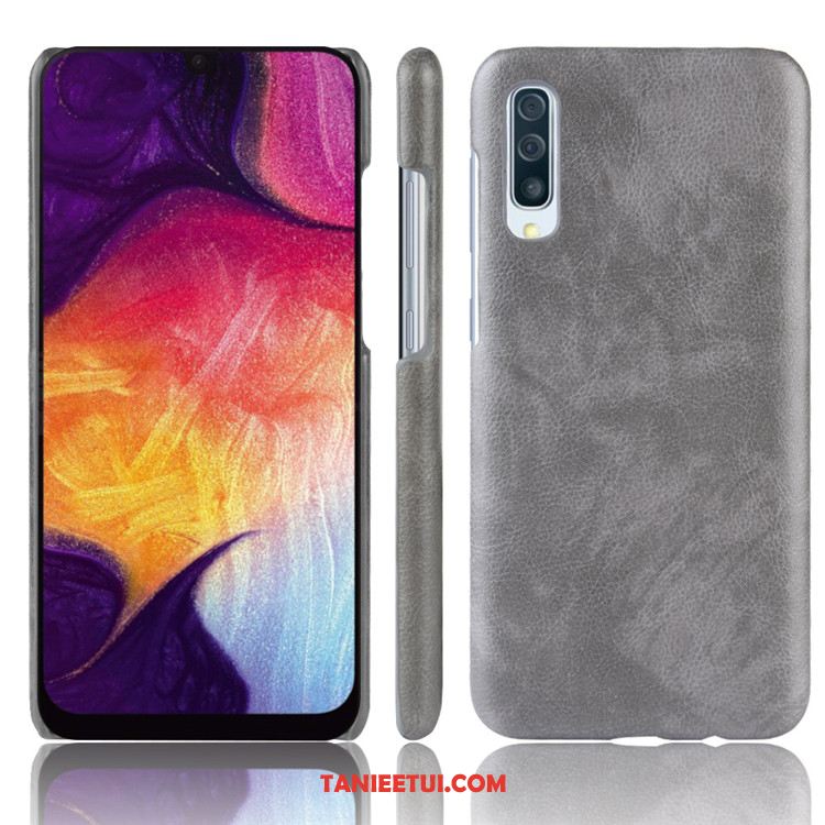 Etui Samsung Galaxy A50 Ochraniacz Wzór Trudno, Futerał Samsung Galaxy A50 Litchi Skóra Gwiazda Braun