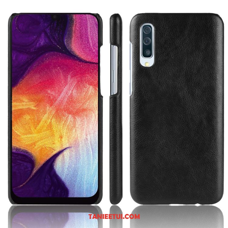 Etui Samsung Galaxy A50 Ochraniacz Wzór Trudno, Futerał Samsung Galaxy A50 Litchi Skóra Gwiazda Braun