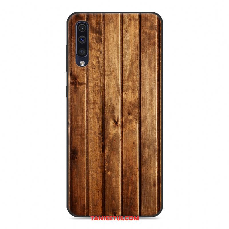 Etui Samsung Galaxy A50 Ochraniacz Ziarno Drewna Silikonowe, Obudowa Samsung Galaxy A50 Kreatywne Osobowość Gwiazda