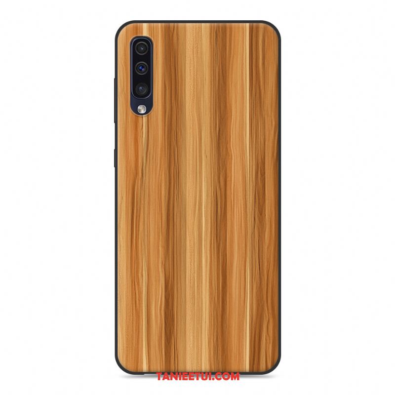 Etui Samsung Galaxy A50 Ochraniacz Ziarno Drewna Silikonowe, Obudowa Samsung Galaxy A50 Kreatywne Osobowość Gwiazda